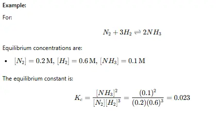 Calculating Equilibrium Data